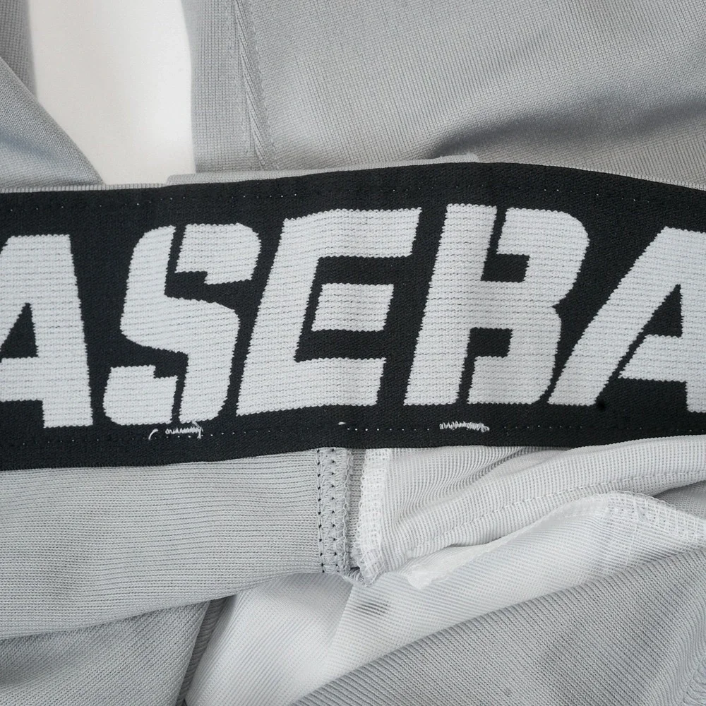 Nike Swoosh Dri-FIT Baseball Pants Gray  Navy Piping Striped Athletic‎ size XL